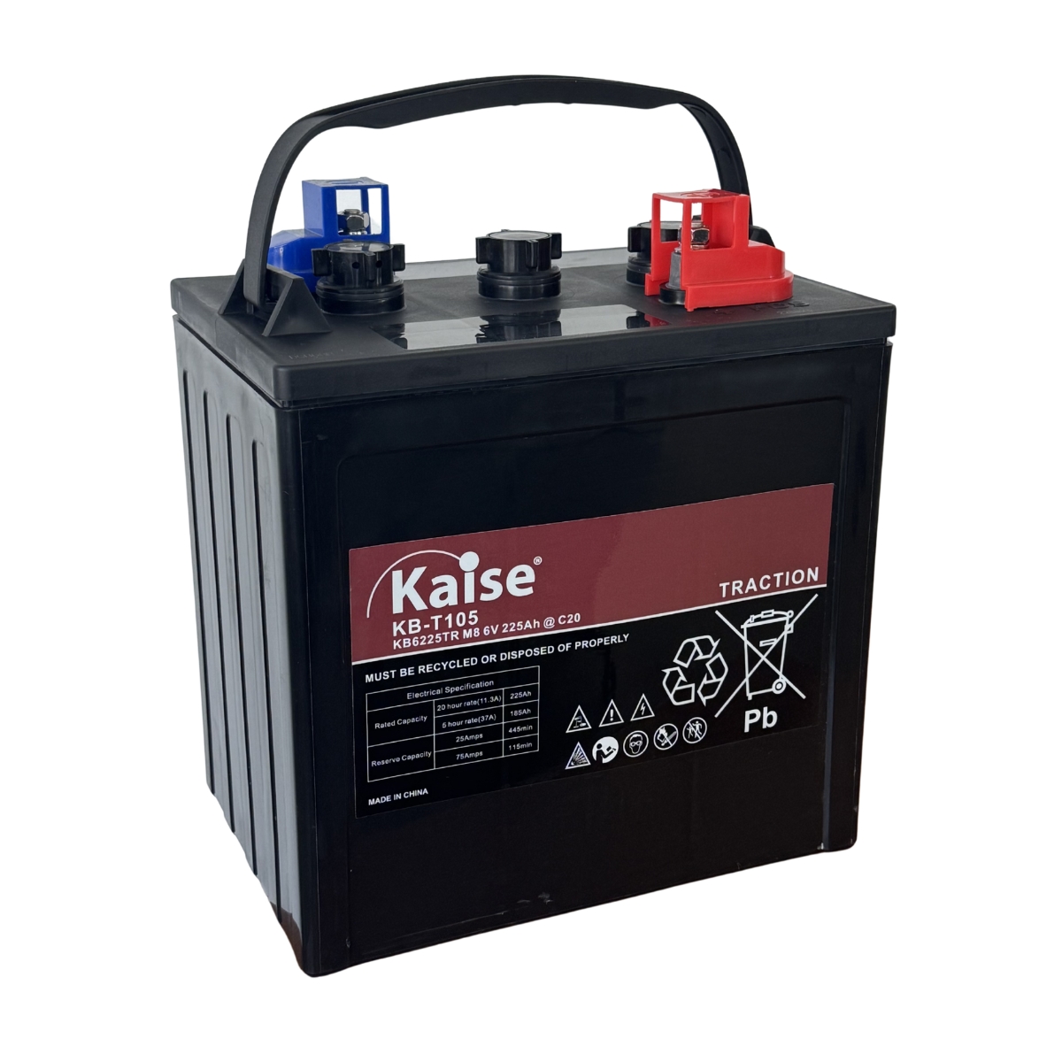 Batería de ciclo profundo 6V 225Ah Kaise KB-T105