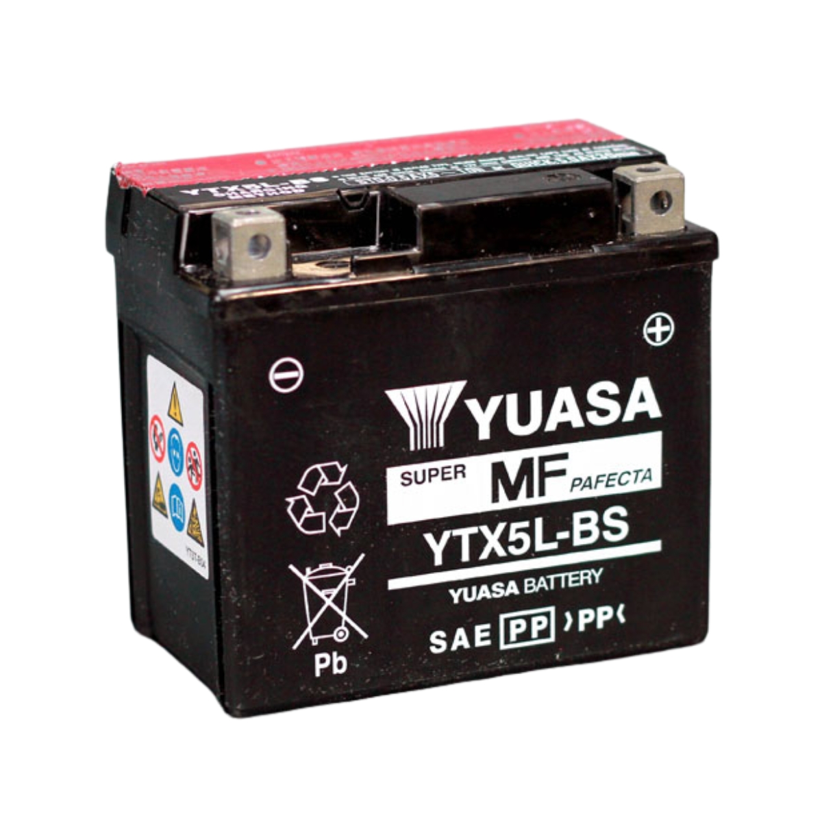Batería YUASA YTX5LBS 12 VOLT 4 A/H (114-70-105) D